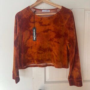 NWT Of Earth & Salt Burnt Velvet Top S